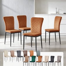 4/6pcs Dining Chairs Padded