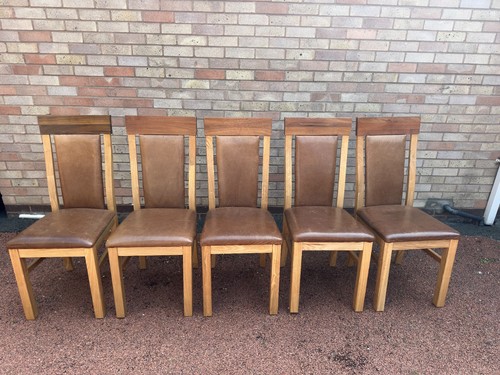 Set solid oak - of, 6