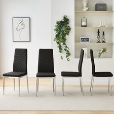 Dining Chairs Set of 4 Faux