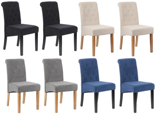 Set 6 velvet dining - 4,