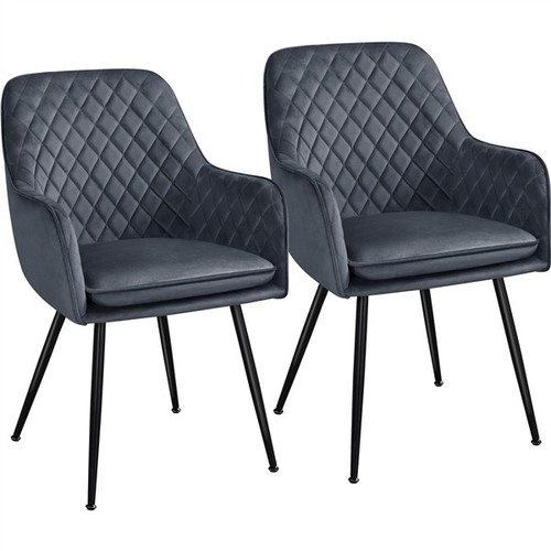 2pcs upholstered dining chairs - 2pcs,