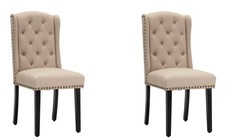 Dining Chairs Set of 2 Button