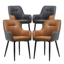 2Pcs Dining Chairs  Faux