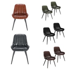 2/4/6x Dining Chairs Faux