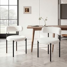 2 Velvet Dining Chairs Set