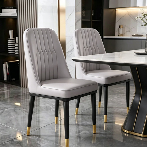 Set grey faux leather - 2/4/6,